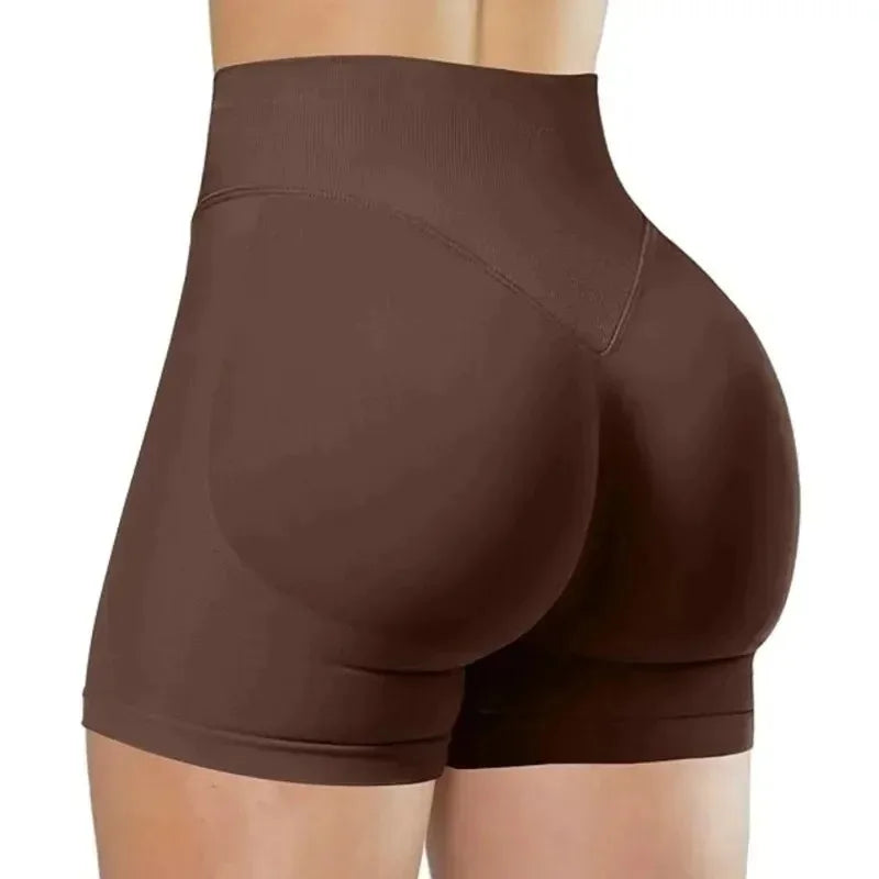 🍑 FlexFit™ High-Waist Yoga Shorts – Sculpt & Move
