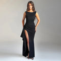 Dramatic Black Lace Mermaid Strapless Sweetheart Zip Back Floor Length Wedding Guest Dresses