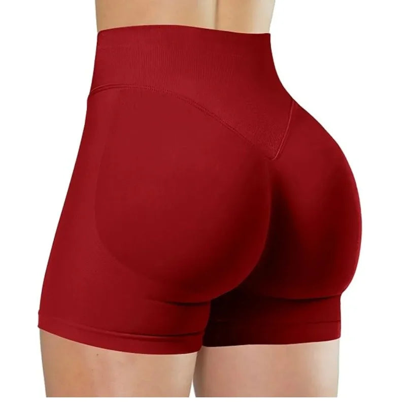 🍑 FlexFit™ High-Waist Yoga Shorts – Sculpt & Move