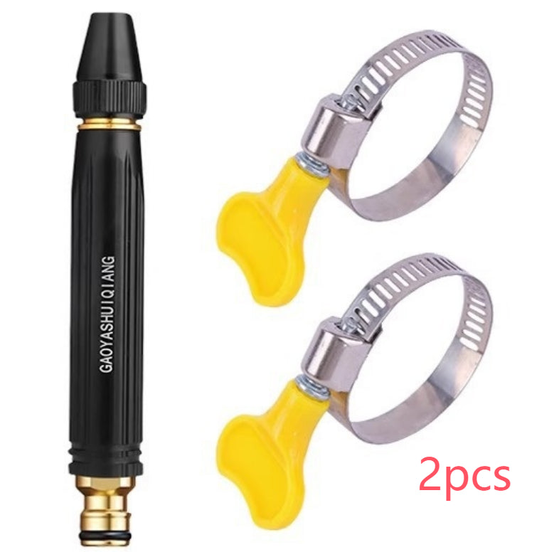Portable High Pressure Washing Water Gun Car Wash Nozzle Adjustable Nipple Type Direct Spray Home Garden Shower Watering Hose - FocusForge