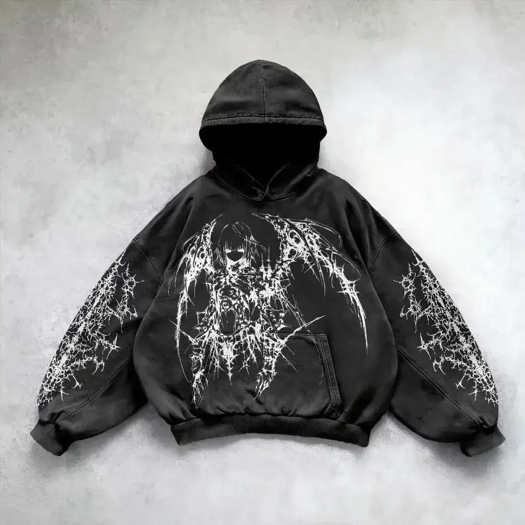 Vintage Washed Pullover Hoodie — Soft Cotton-Fleece Blend - FocusForge