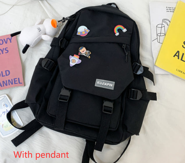 Women's Fashion Casual School Backpack — Nylon Campus Bag - FocusForge