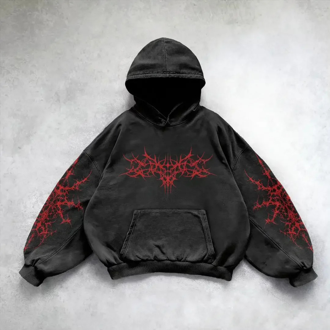 Vintage Washed Pullover Hoodie — Soft Cotton-Fleece Blend - FocusForge