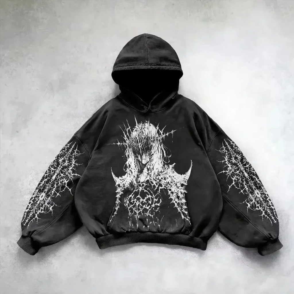Vintage Washed Pullover Hoodie — Soft Cotton-Fleece Blend - FocusForge