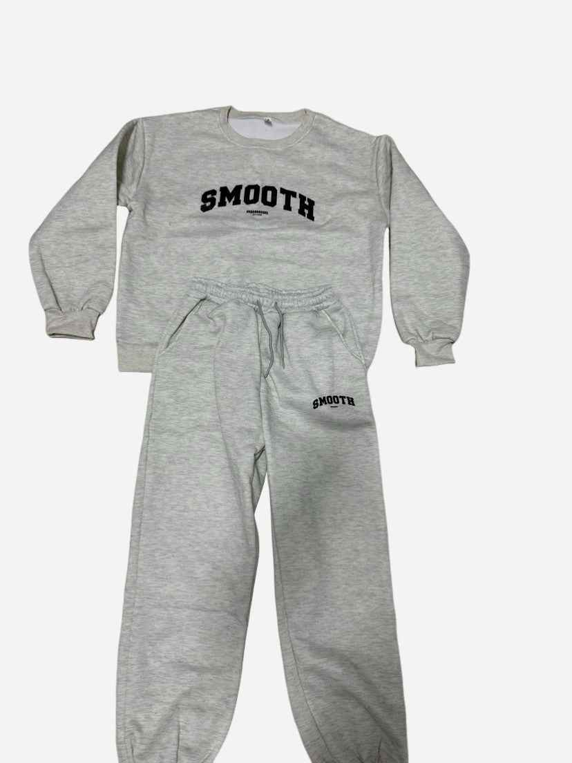 Gray Hoodie & Pants Set