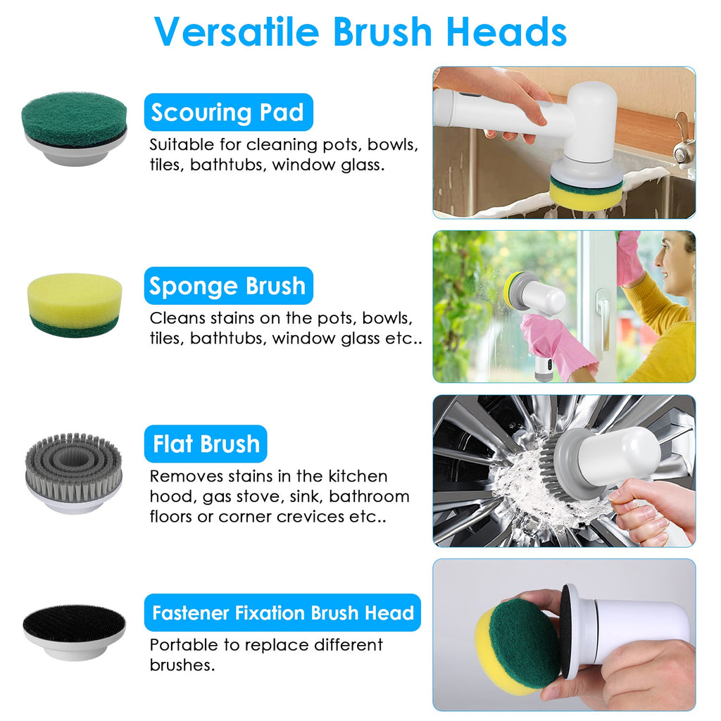 Electric Handheld Scrubber Cleaning Brush - FocusForge
