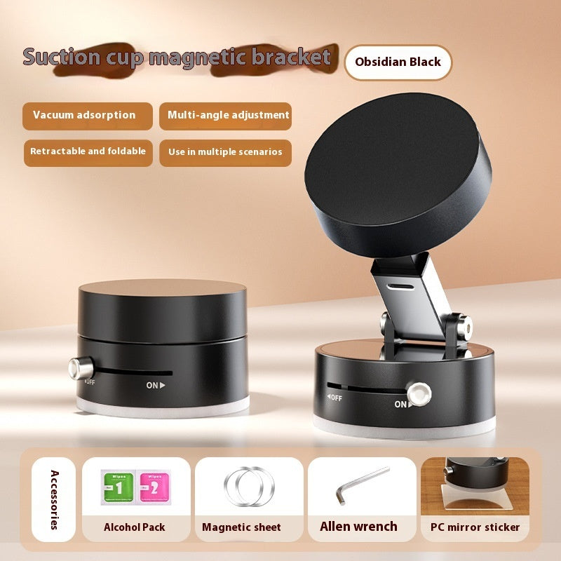 Magnetic Vacuum Car Phone Holder — Hands-Free Dashboard Mount - FocusForge