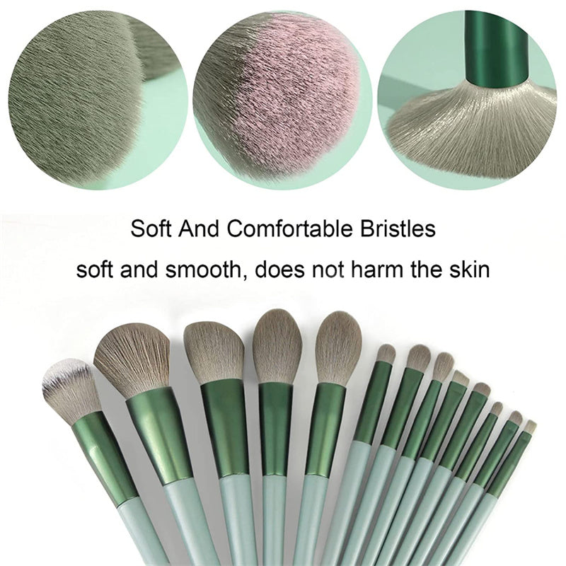 13Pcs Makeup Brush Set Make Up Concealer Brush Blush Powder Brush Eye Shadow Highlighter Foundation Brush Cosmetic Beauty Tools - FocusForge