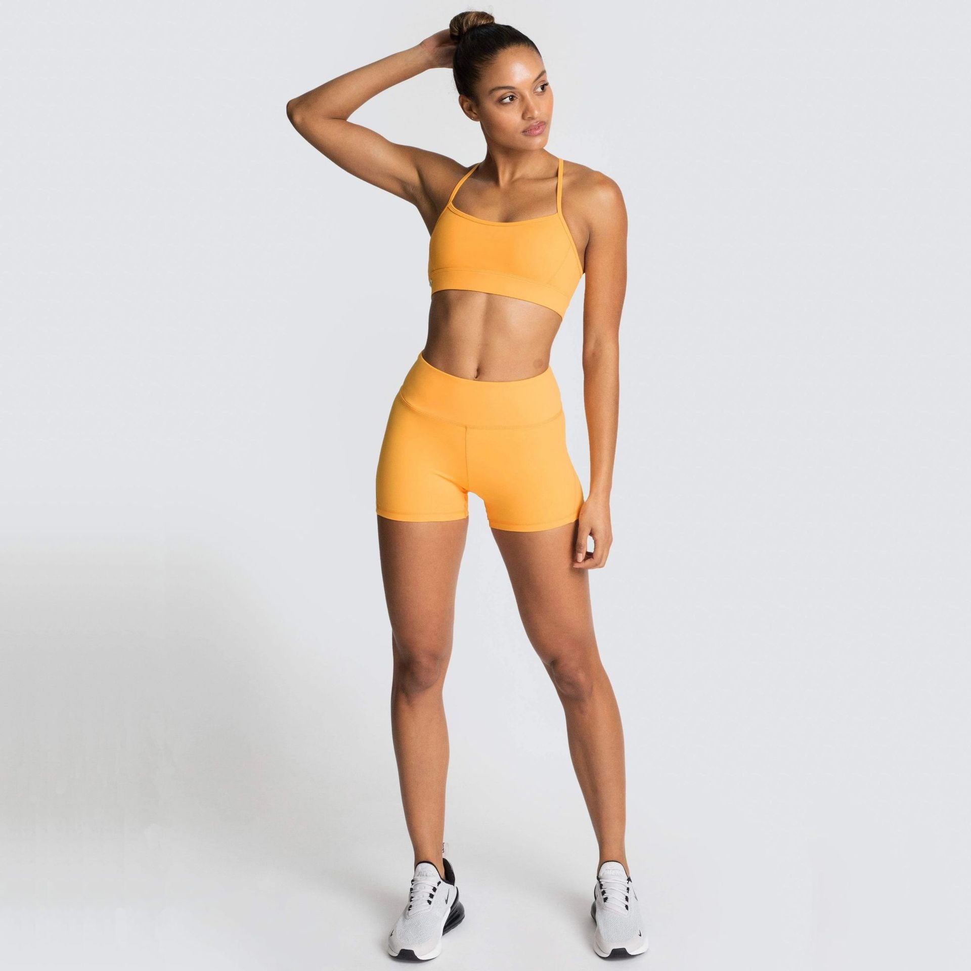 Women's Fitness Short Set — Nylon Blend Activewear - FocusForge