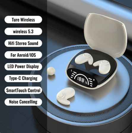 Post-Ear Bluetooth Earphones – Open-Ear Wireless Headset