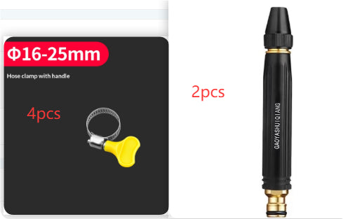 Portable High Pressure Washing Water Gun Car Wash Nozzle Adjustable Nipple Type Direct Spray Home Garden Shower Watering Hose - FocusForge
