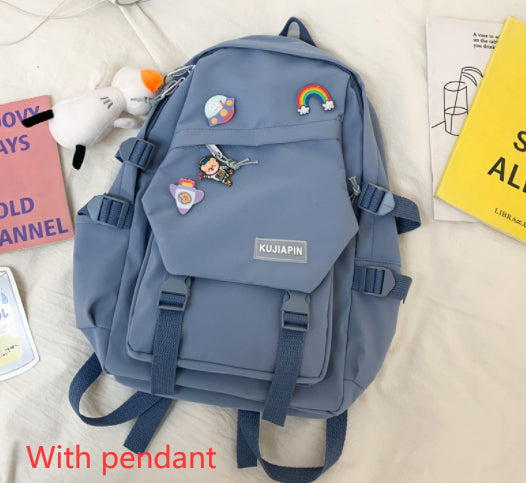Women's Fashion Casual School Backpack — Nylon Campus Bag - FocusForge