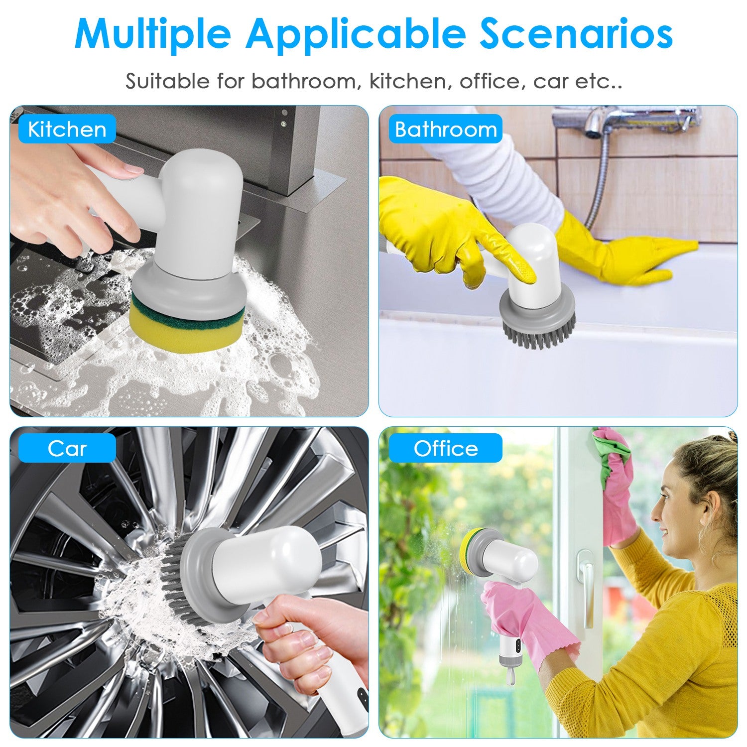 Electric Handheld Scrubber Cleaning Brush - FocusForge