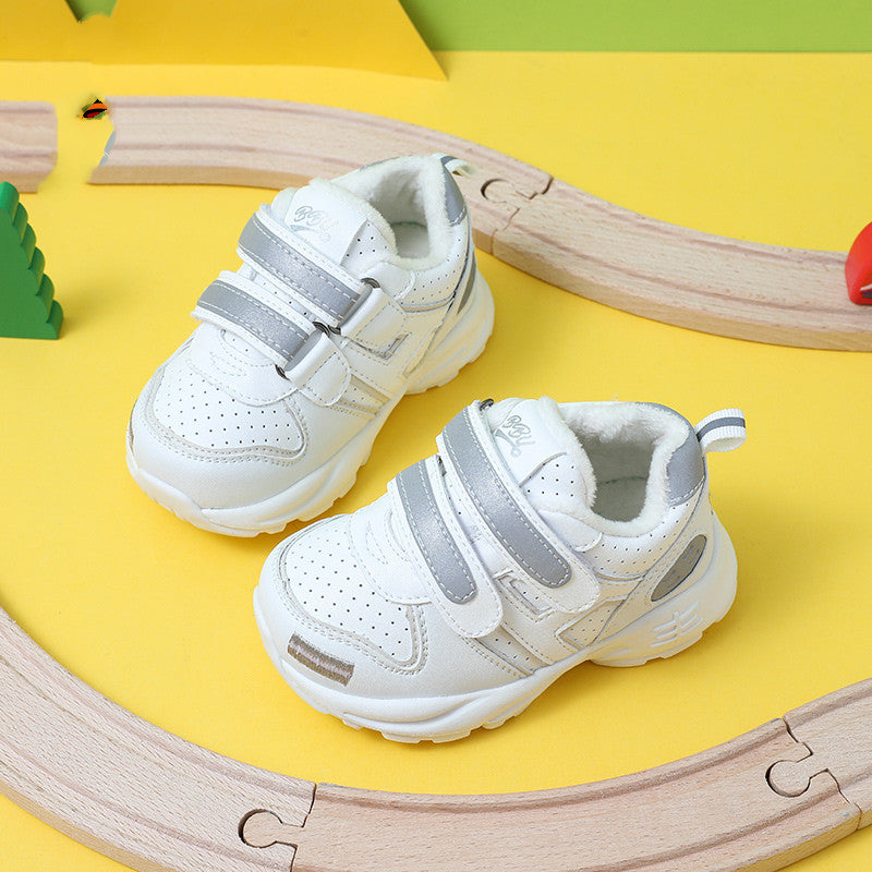 Kids Thickened Fleece Cotton Shoes – Boys & Girls - FocusForge