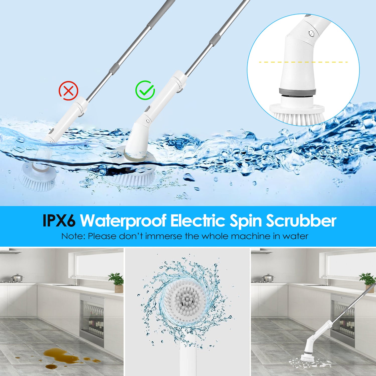 Electric Scrubber Cleaning Brush - FocusForge