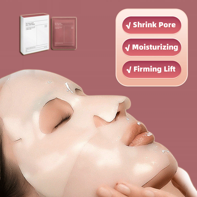 Collagen Face Mask – Pore Minimizing, Brightening & Deep Hydration (4 Pack) - FocusForge